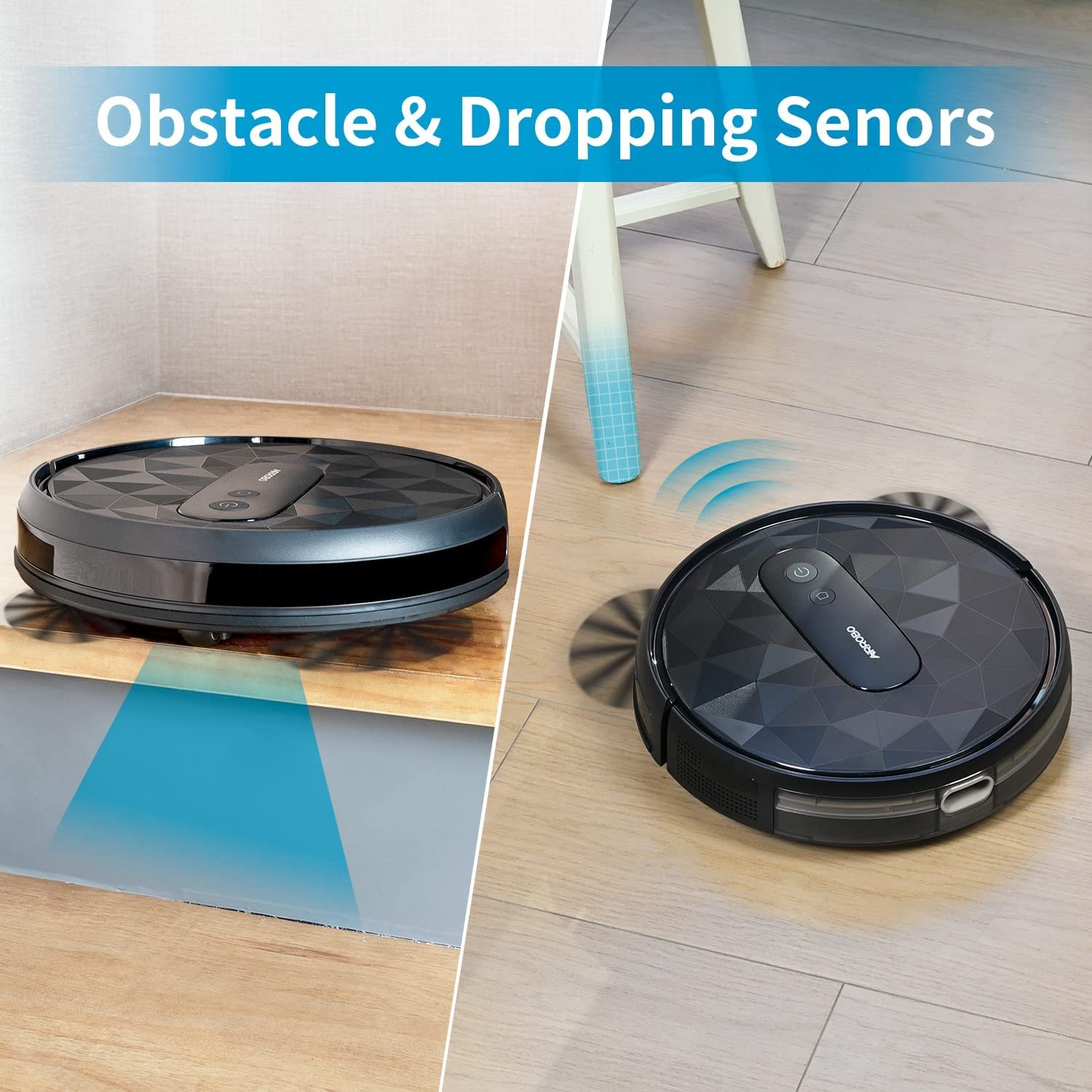 airrobo robot vacuum cleaner with 2800pa suction power app control 120 mins runtime self charging robotic vacuum cleaner