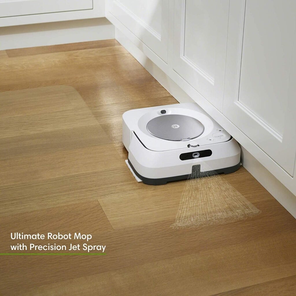 iRobot Braava Jet m6 (6110) Ultimate Robot Mop- Wi-Fi Connected, Precision Jet Spray, Smart Mapping, Works with Alexa, Ideal for Multiple Rooms, Recharges and Resumes (+7 Extra Dry Sweeping Pads)