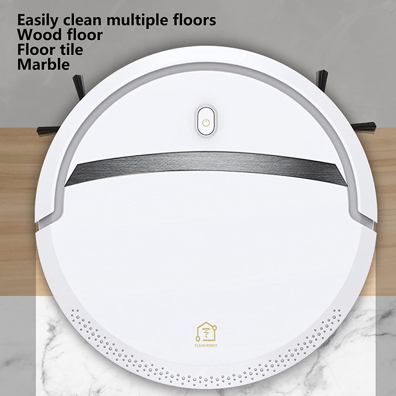 01 02 015 smart sweeper support variety of floors vacuum robot cleaner 3 in 1 with 2 brush1 mop cloth for wood floors an