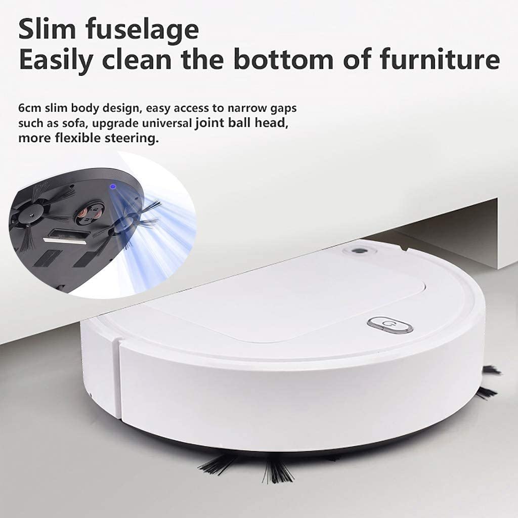 FengCheng Robot Vacuum Cleaner,4-in-1 Robot Sweeper,Vacuum,Mop,Rechargeable Automatic Smart Robot,Self-Charging Robot Vacuum for Pet Hair,Vacuum Cleaner Edge Cleaning Suction Sweeper