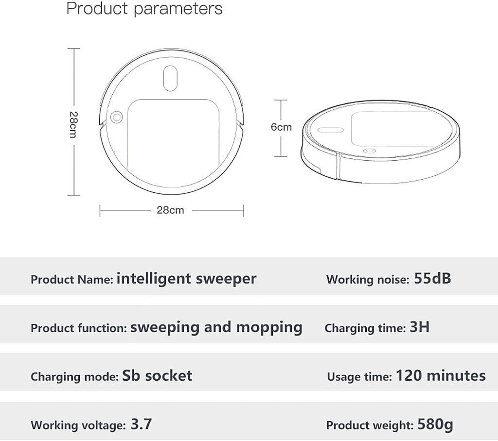 FengCheng Robot Vacuum Cleaner,4-in-1 Robot Sweeper,Vacuum,Mop,Rechargeable Automatic Smart Robot,Self-Charging Robot Vacuum for Pet Hair,Vacuum Cleaner Edge Cleaning Suction Sweeper