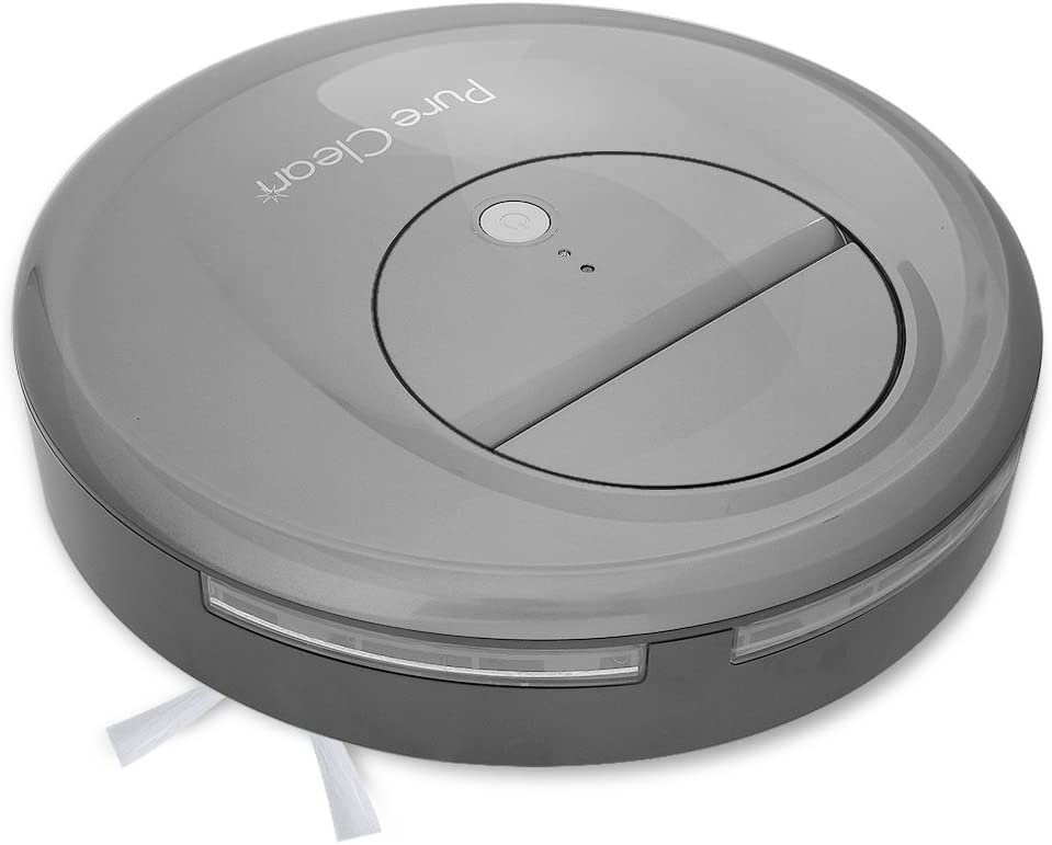 pure clean smart robot vacuum sweeper cleaner w self navigated automatic robotic floor cleaning ability in selectable mo